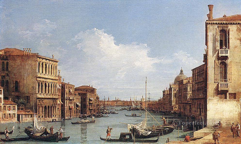 El Gran Canal desde Campo S Vio hacia Bacino Canaletto Venecia Pintura al óleo
